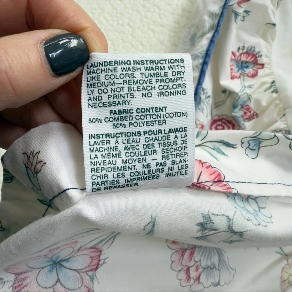 Vintage Laura Ashley Floral Bedskirt